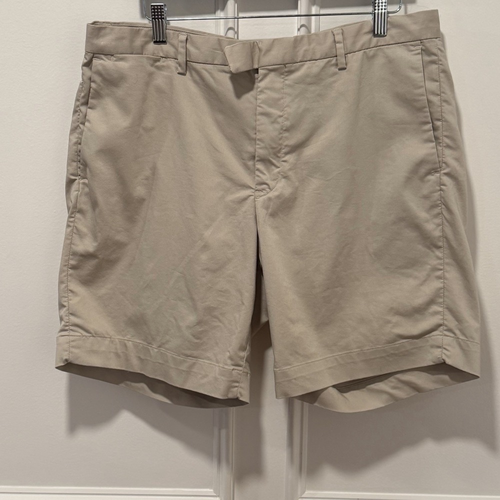 Polo‎ Ralph Lauren Chino Shorts Mens 35 Beige Classic Fit Stretch Casual Preppy